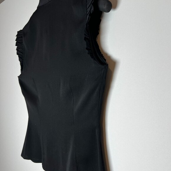 Black blouse without sleeves size S - Picture 4 of 4